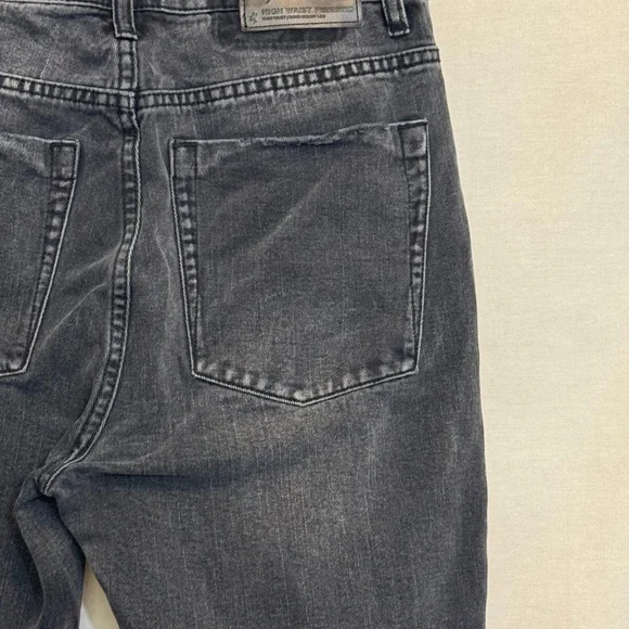 B-211 One X One Teaspoon Black Distressed High Waist Skinny Jeans Size 28 - Picture 11 of 15